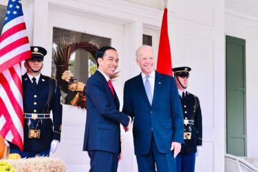 Presiden Jokowi bersama Presiden AS Joe Biden. (Foto : Setpres)
