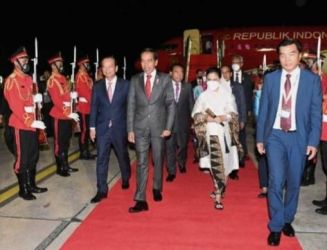Presiden Jokowi telah tiba di Kamboja. (Ist)