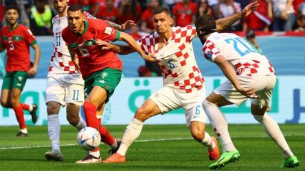Maroko vs Kroasia berakhir dengan sama kuat tanpa gol. Foto : Istimewa