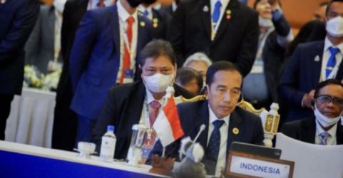 Presiden Jokowi ketika mengikuti KTT ASEAN-Australia ke 2 di Kamboja. (Foto : Setpres)