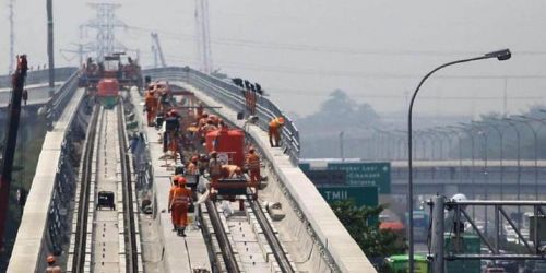 Proyek LRT Jabodetabek. (Ist)