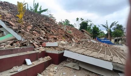 Bangunan rusak terdampak gempa Cianjur. Foto : Istimewa