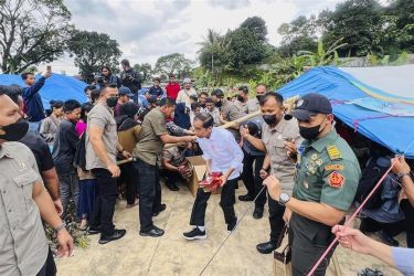 Presiden Jokowi kembali mengunjungi korban gemba Cianjur untuk ketiga kali nya pada Kamis (8/12). (Ist)