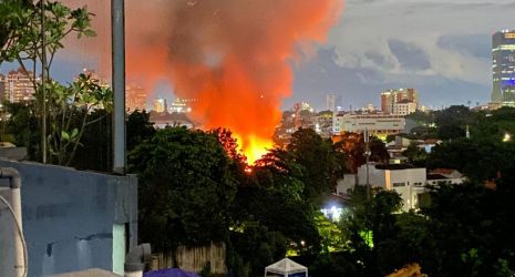 Kebakaran hebat melalap pemukiman di Jl. Bangka Buntu I, Jakarta Selatan. (Ist)