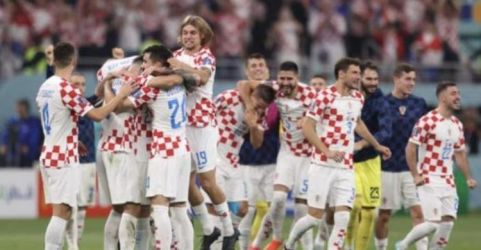 Selebrasi timnas Kroasia usai merebut tahta ketiga Piala Dunia 2022. (Ist)