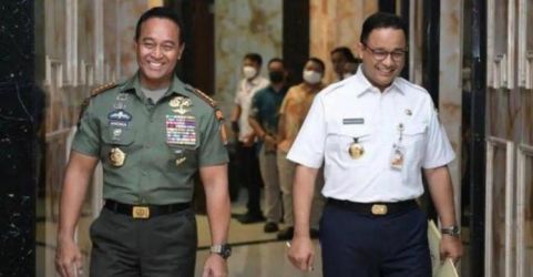 Jenderal TNI Andika Perkasa dan Anies Baswedan. (Ist)