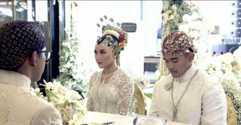 Sah, Erina dan Kaesang resmi menjadi suami istri. (Ist)