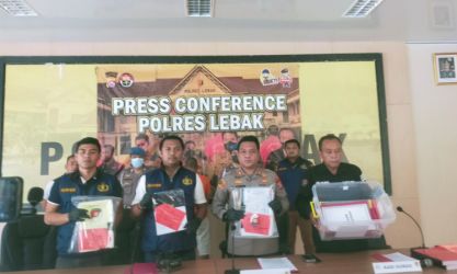 Press Conference Polres Lebak. (Ist)