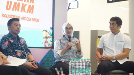Airin Rachmi Diany saat memaparkan UMKM dalam talk show himpunan Pengusaha dan Wiraswasta, di Jakarta. (Dok)