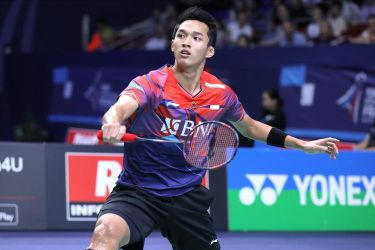 Tunggal putra Indonesia Jonathan Christie sukses melaju ke semifinal Indonesia Master 2023. (Ist)