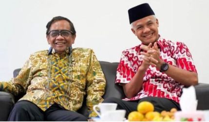 Mahfud MD dan Ganjar Pranowo.