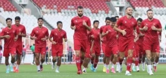 Timnas Indonesia sedang berlatih di Stadion Rizal Memorial, Manila. (Ist)