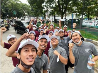 Panitia Pemilihan Kecamatan (PPK) Setu turut serta memeriahkan aksi sehat ini. Aksi ini digelar jelang pelantikan dan bimbingan teknis Panitia Pemungutan Suara (PPS) oleh KPU Tangsel.