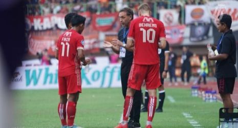 Persija berhasil menundukan Persikabo 1-0 pada pertandingan Minggu (29/1) di Stadion Patriot Candrabhaga, Bekasi.