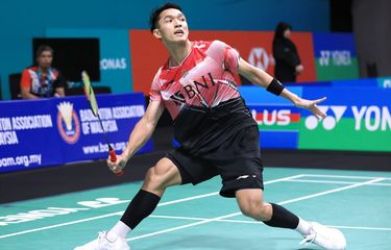 Tunggal putra Indonesia Jojo berhasil melaju ke babak semifinal India Open 2023. (Ist)