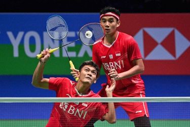 Pasangan ganda putra Indonesia Bagas/Fikri berhasil melaju ke semifinal Thailand Master 2023. (Ist)
