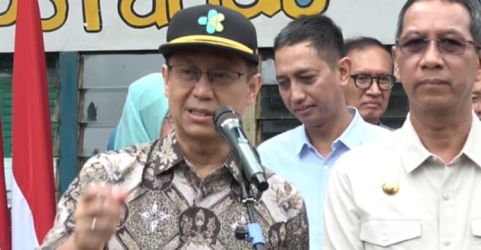 Menkes Budi Gunadi Sadikin dan Pj Gubernur DKI Jakarta   saat meninjU Posyandu Cempaka III Cempaka Putih,  Jakarta Pusat. (Ist)