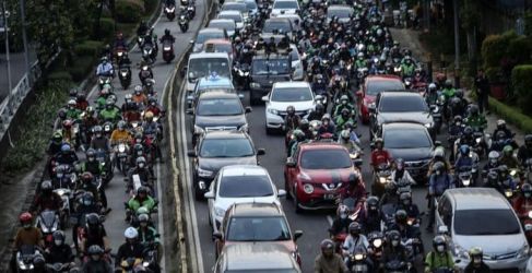 Kemacetan di salah satu jalan di Jakarta. (Ist)