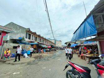 Kondisi Pasar Ciputat usai dilakukan penataan