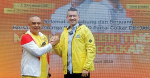 Ketua DPD Partai Golkar DKI Jakarta Ahmed Zaki Iskandar (kiri) dan Ernezt Tanudjaja (kanan). (Ist)