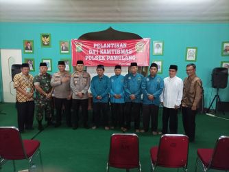 Da’i Kamtibmas Polsek Pamulang, Polres Tangsel secara resmi dikukuhkan. (Foto: Sudin Antoro)