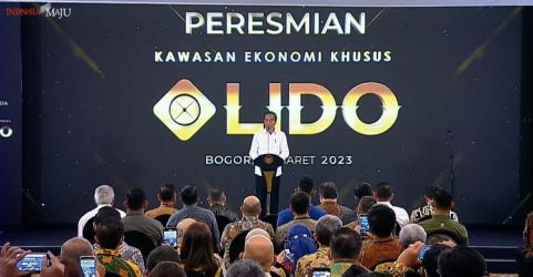 Presiden Jokowi pada peresmian KEH LIDO. (Ist)