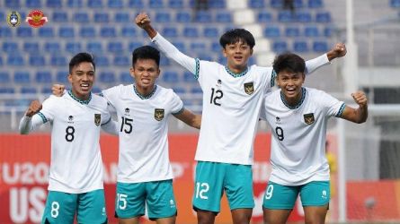 Selebrasi Skuad Timnas Indonesia U-20. (Ist)