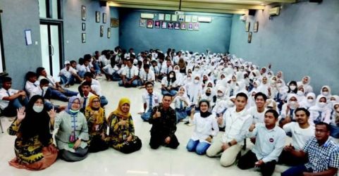 Kegiatan Muda RM di SMA Bambu Apus , Jakarta Timur. (Foto : RM)