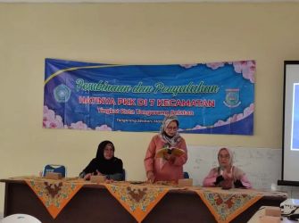 Penyuluhan. Pokja 3 Tim Penggerak (TP) PKK Kota Tangsel melakukan pembinaan dan penyuluhan ketahanan pangan.