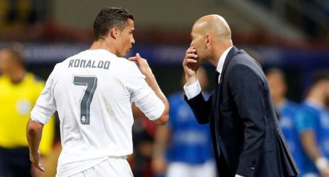 Cristiano Ronaldo bersama Zidane