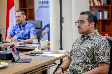 Sekjen Demokrat Teuku Riefky (kanan) bersama Ketum Demokrat AHY. Foto : Ist