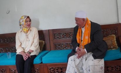 Airin Rachmi Diany saat mengunjungi Pondok Pesantren At-Thohiriyah,Serang.  Foto: Ist