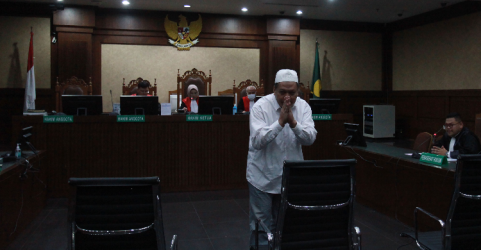 AKBP  Bambang Kayun saat menjalani sidang di Tipikor.  Foto : Ist