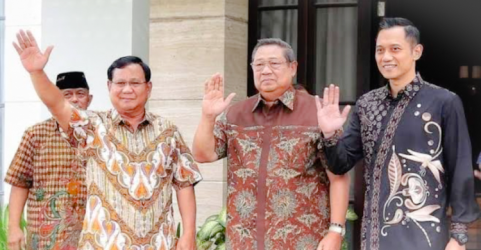 Pertemuan beberapa waktu yang lalu antara Prabowo Subiantoro betdsma Susolo Bambang Yudhoyono.  Foto ; Ist