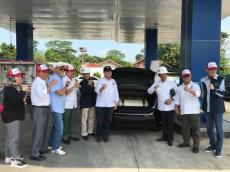 Anggota DEN saat mengunjungi Subholding Gas Pertamina PT Gagas Energi Indonesia di Purwakarta. Foto ; Ist