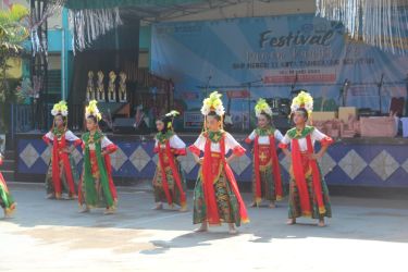 Sekolah Menengah Pertama Negeri (SMPN) 11 Kota Tangsel gelar festival Panen Karya. (dra)