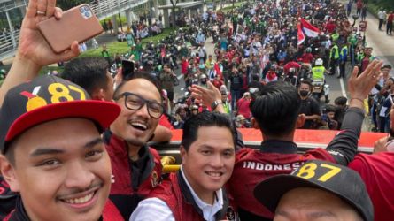 Kirab Juara akan dimulai dari Kantor Kemenpora menuju Bundaran HI dan akan berakhir di Gelora Bing Karno Senayan, Jum'at (19/5). (Ist)