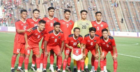 Timnas Indonesia U-22 berlaga di SEA Games 2023 di Kamboja.   Foto : Ist