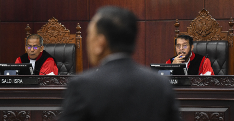 Suasana sidang di MK. Foto : Ist