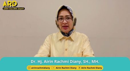 Airin Rachmi Diany saat menjadi keynote speaker di acara webinar, Senin (19/6). Foto : Ist