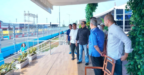 Area tribun VVIP Formula E Ancol. Foto : Ist