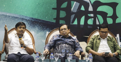 Diskusi terkait quick count di Gedung DPR. Foto : Ist