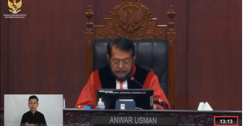 Ketua MK Anwar Usman. Foto : Ist