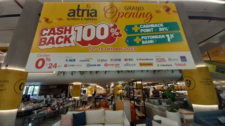ATRIA Furniture & Mattress, Buka Gerai ke-20 di Bintaro Jaya. (tangselpos.id/irw)