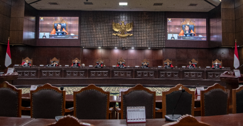 Suasana sidang di MK. Foto : Ist