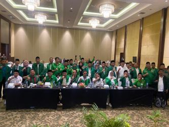 DPC PPP Kota Tangsel menggelar pembekalan para Caleg yang akan maju di Pemilu 2024 untuk DPRD Kota Tangsel, Minggu (1/1). Kegiatan tersebut sebagai salah satu memanaskan mesin politik.(dra)