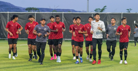 Sesi latihan Garuda Muda. Foto : Ist