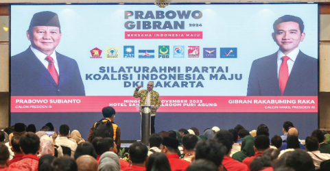 Ketua DPD Golkar DKI Ahmed Zaki pafa acara pertemuan KIM di Jakarta. Foto : Ist