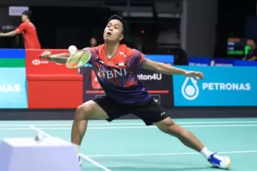 Tunggap putra Indonesia Anthony Ginting. Foto : Ist