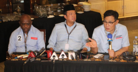Timses TKN Prabowo Gibran saat menggelar konferensi pers seusai Debat Capres. Foto: Ist